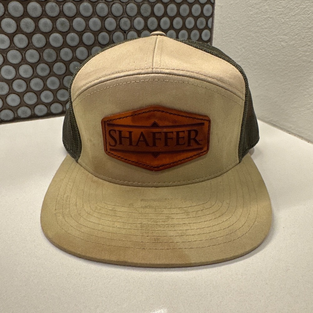 Shaffer Hat Cap Mesh‎ Snap Back Trucker Snap Back Mesh Logo Front Adult Casual